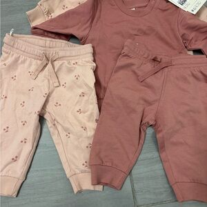 H&M Pink and Mauve Kids Matching Set